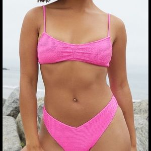 PacSun Paradise Pink Georgia Scrunch Bikini Top